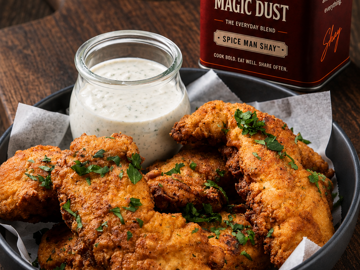Southern Fried Chicken Goujons with Shay's Magic Dust