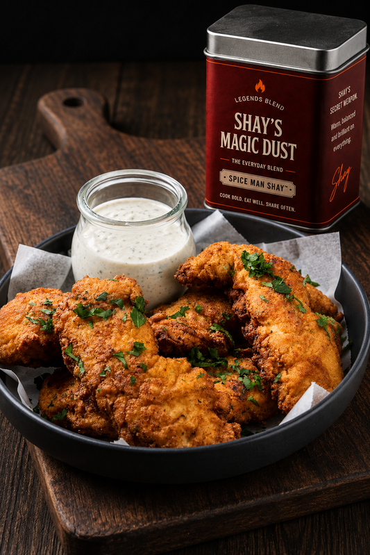 Southern Fried Chicken Goujons with Shay's Magic Dust