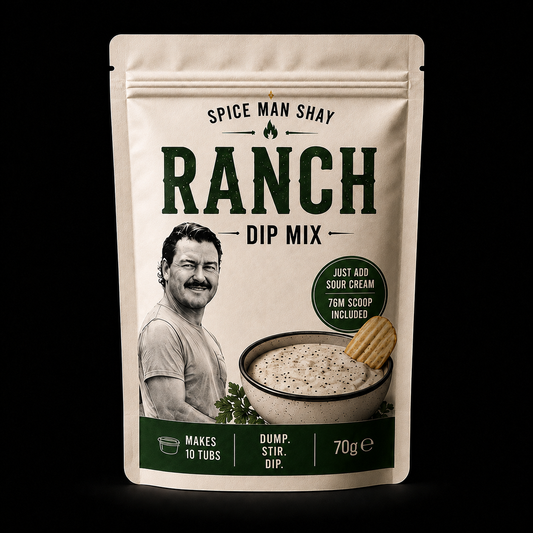 Pouch of Shay's Ranch Dip Mix, Ireland's first dry ranch blend